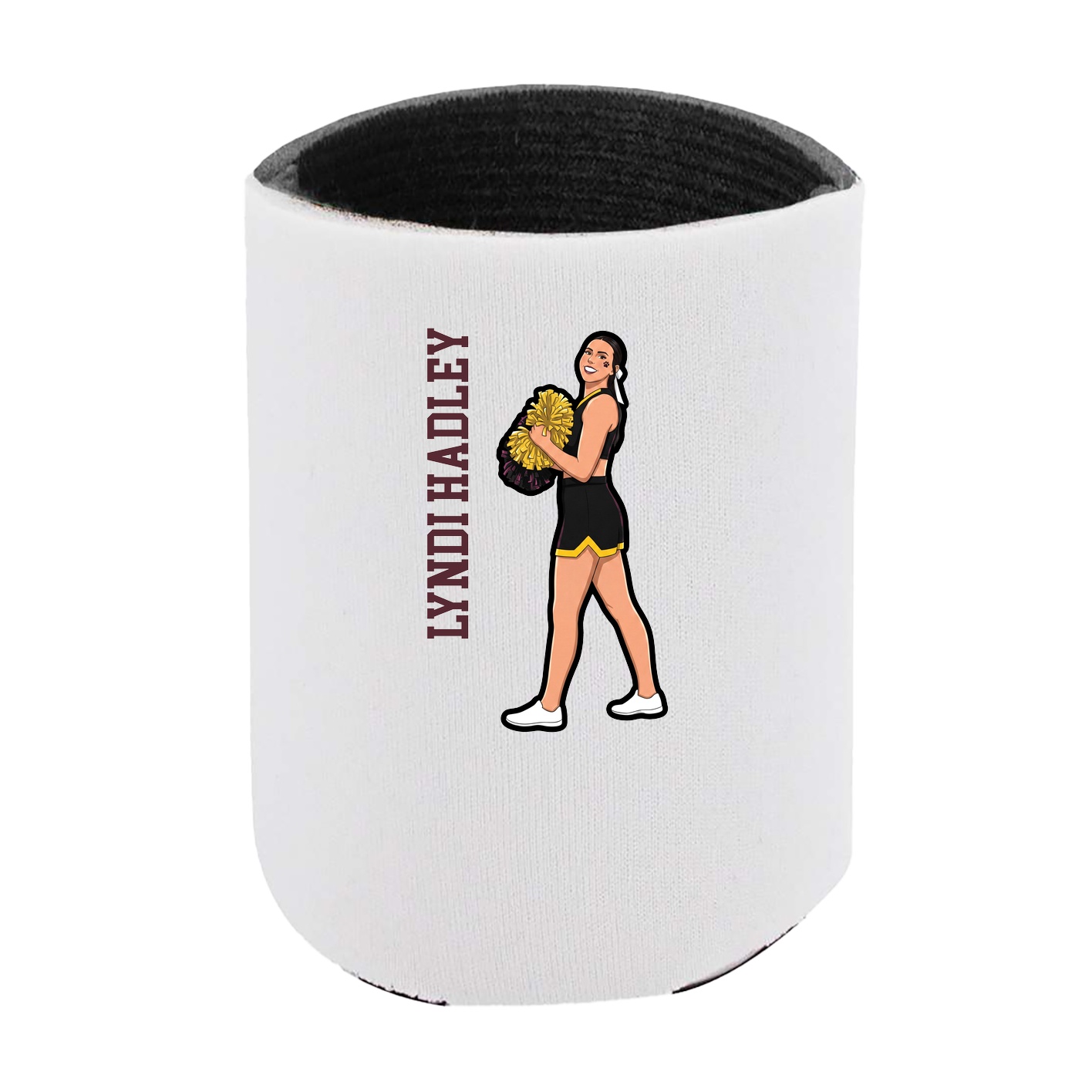 Can Holder — Name Vertical in White