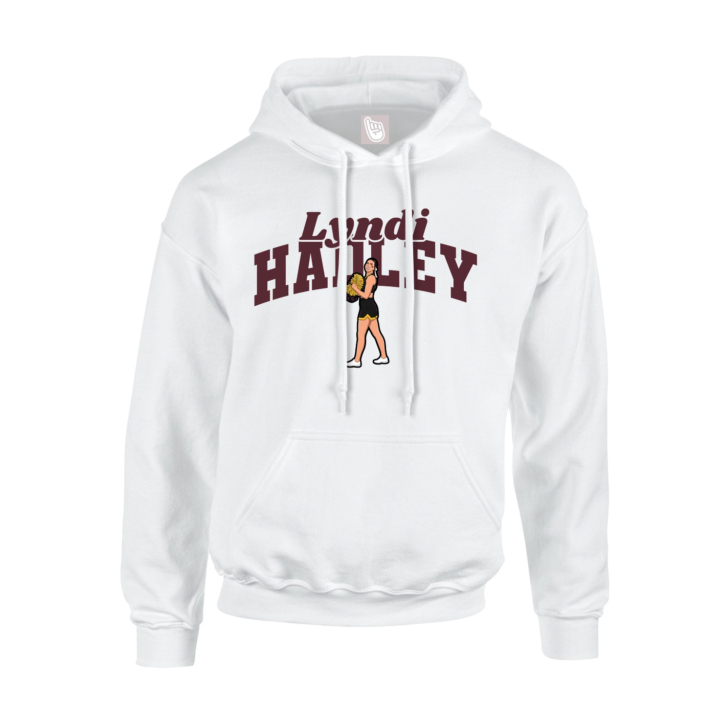 Hoodie — Signature Arch in White
