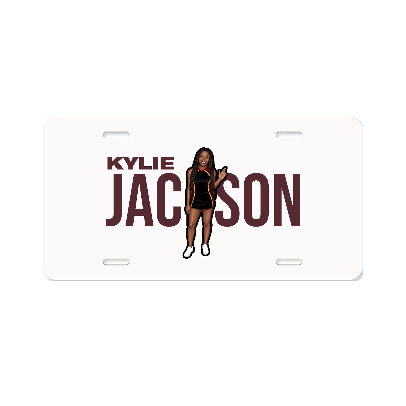 License Plate — Player Name in Classic