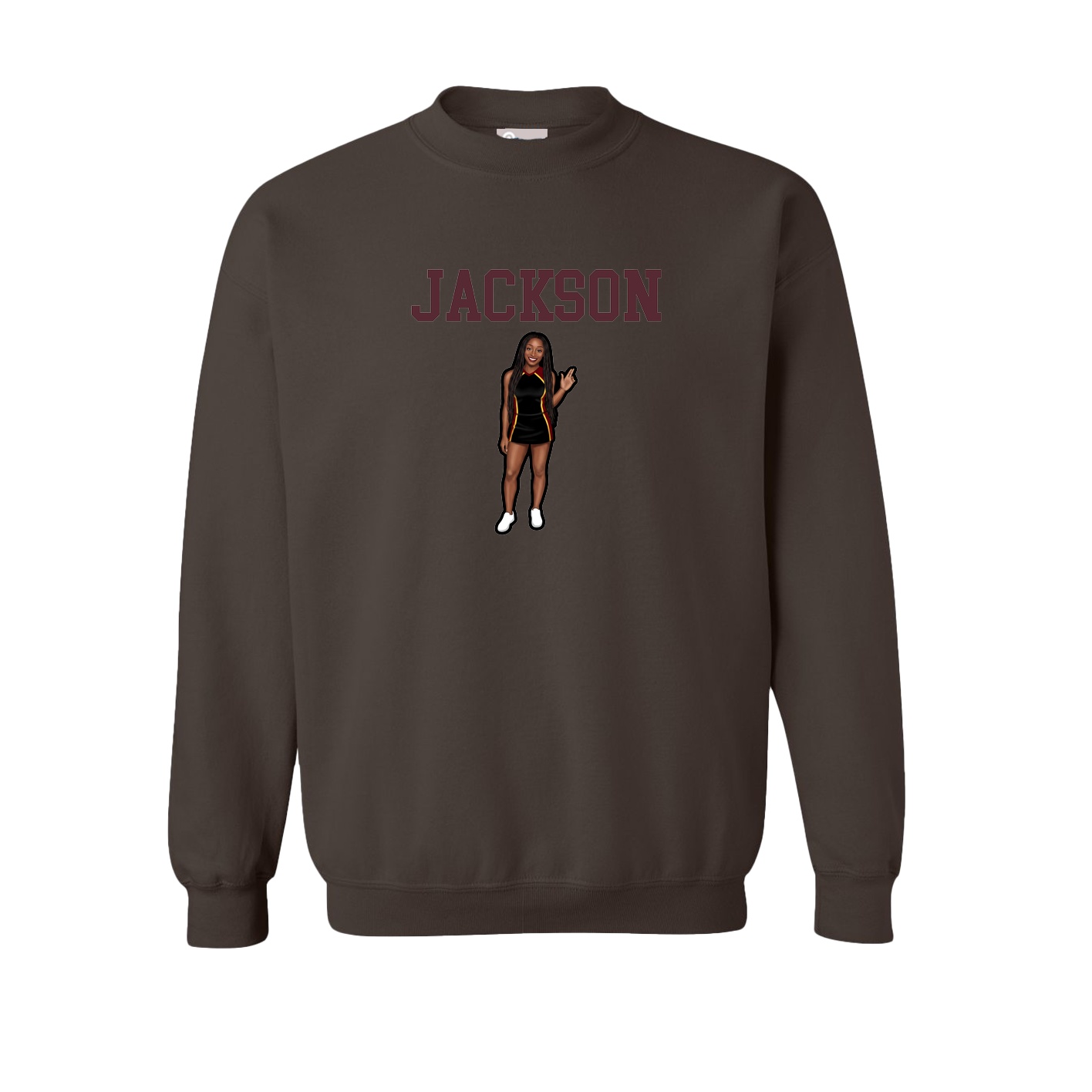 Fleece Crew — Shirsey in Brown