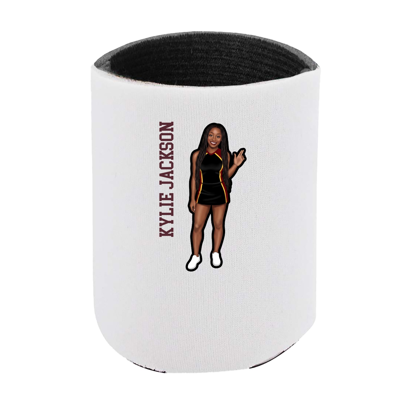 Can Holder — Name Vertical in White