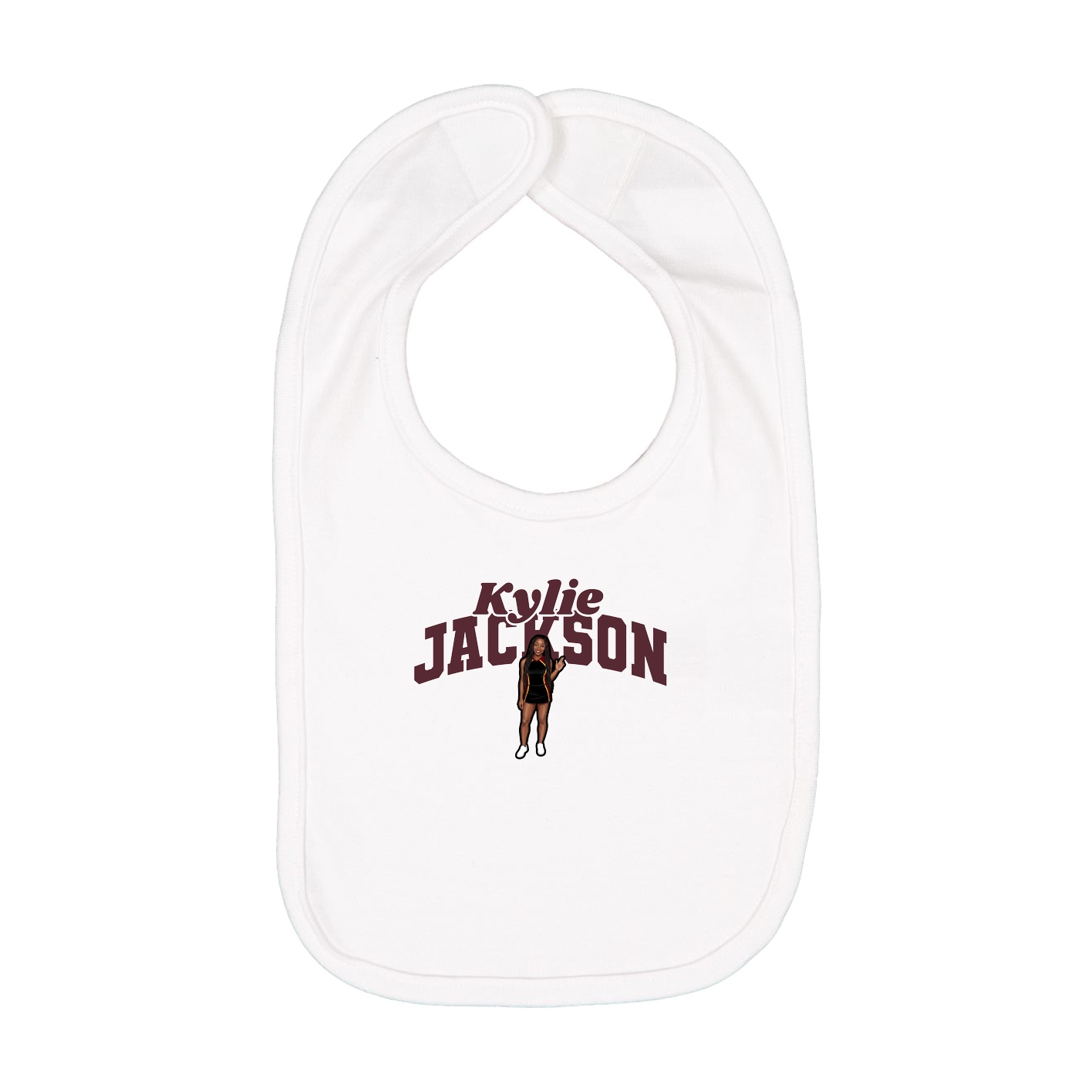 Infant Bib — Signature Arch in White
