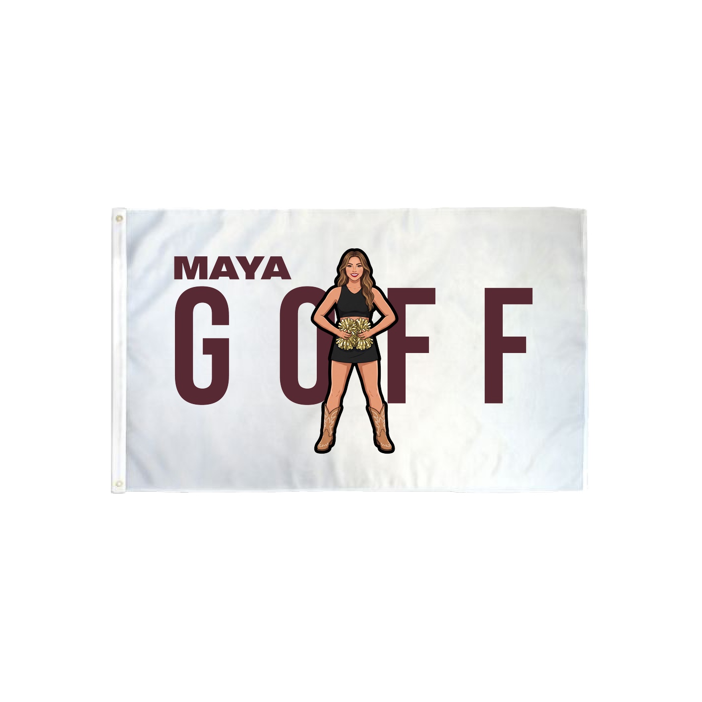 3x5 Flag — Player Name in Classic