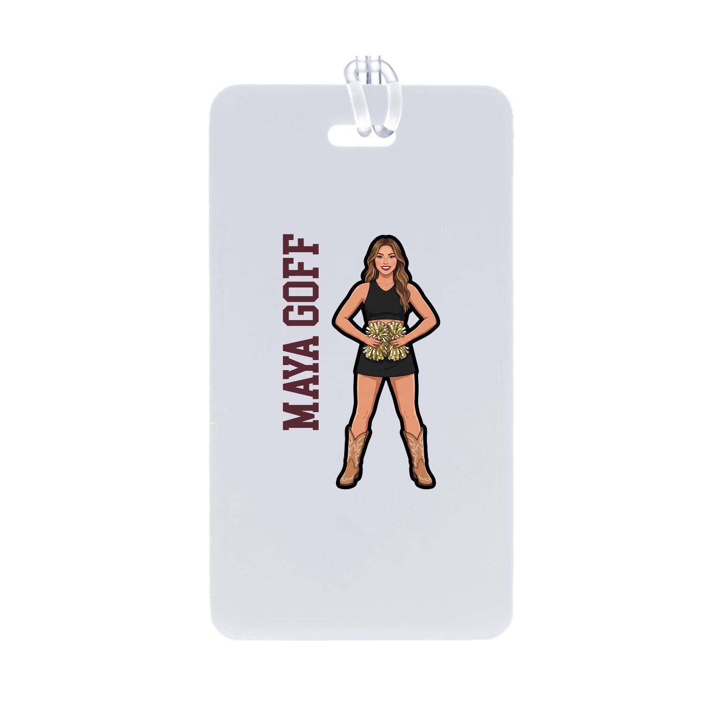 Bag Tag — Name Vertical in Classic