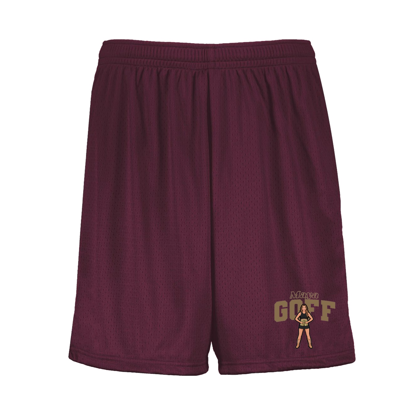 Shorts — Name Arch in Maroon