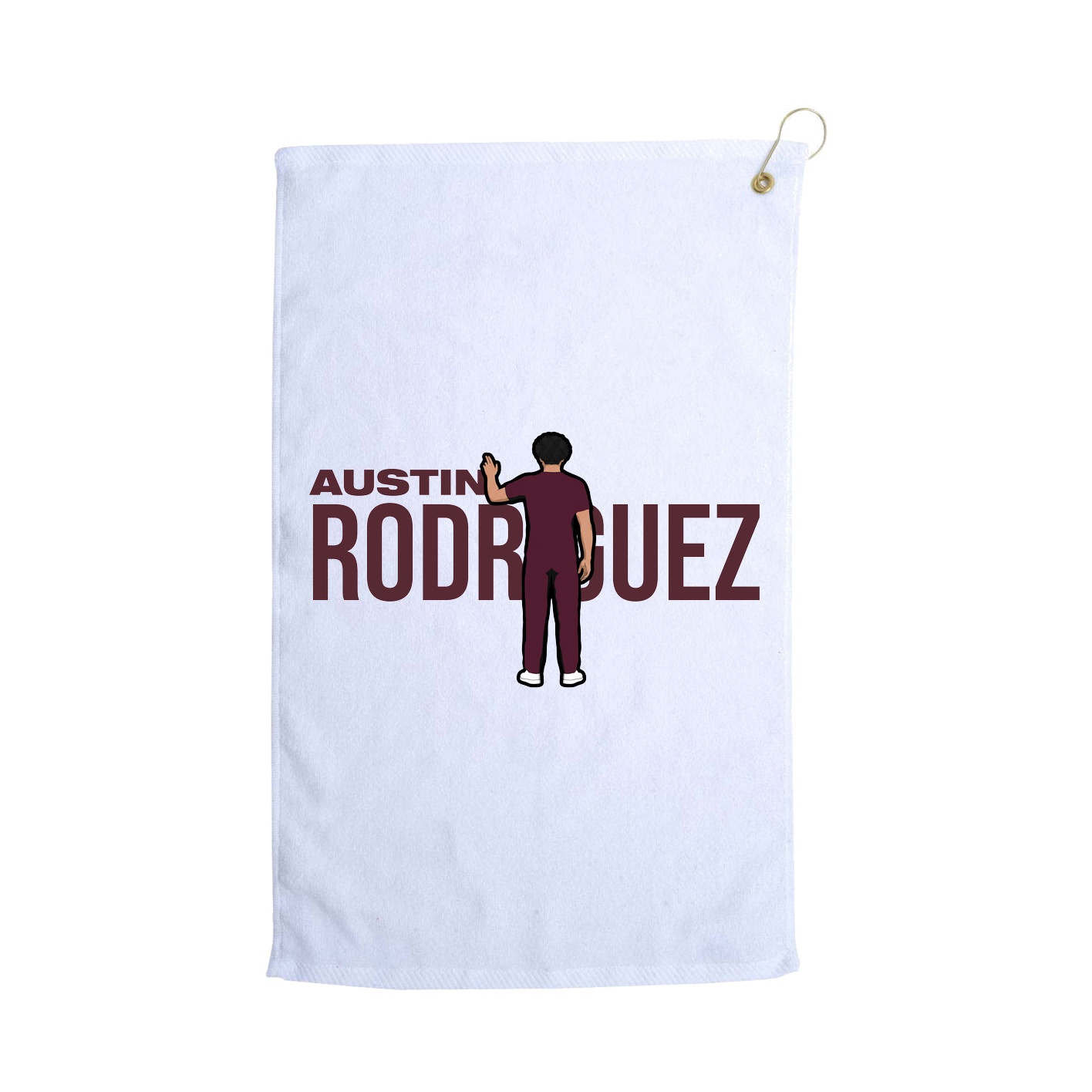 Golf Towel — Player Name in White