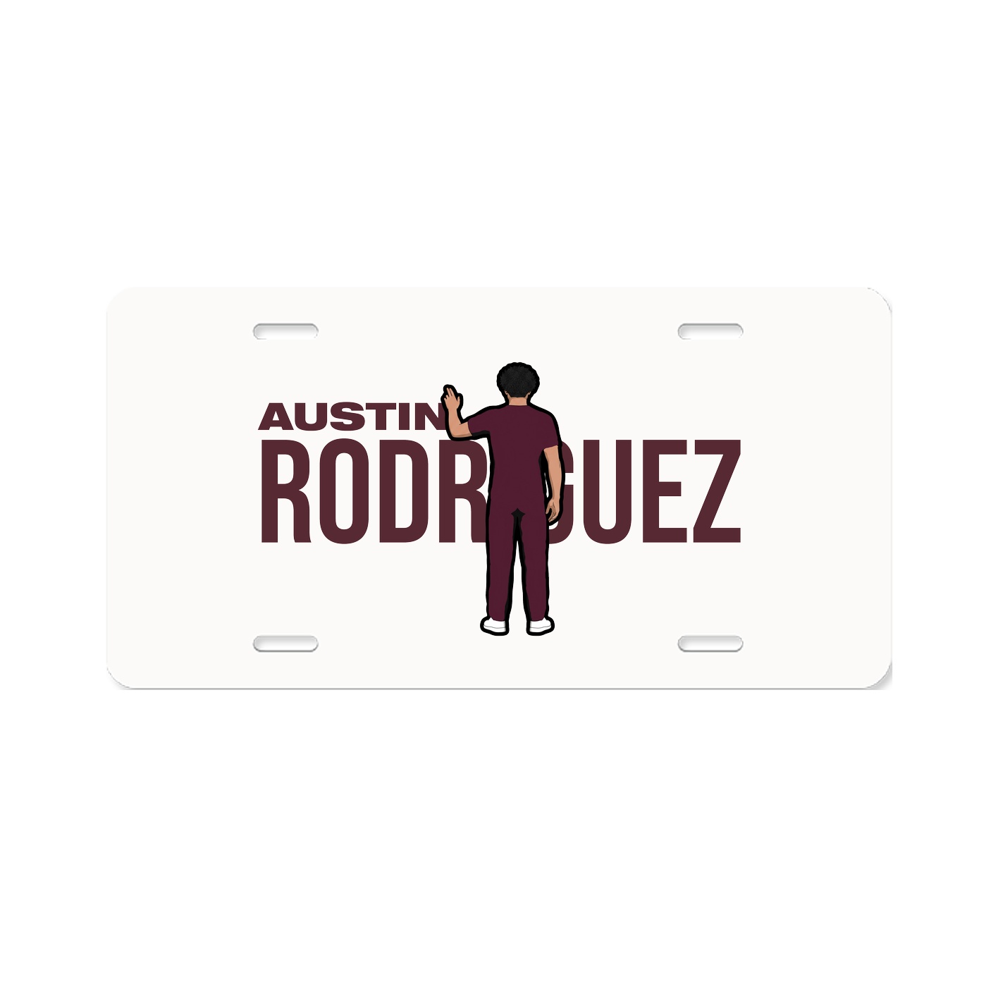 License Plate — Player Name in Classic