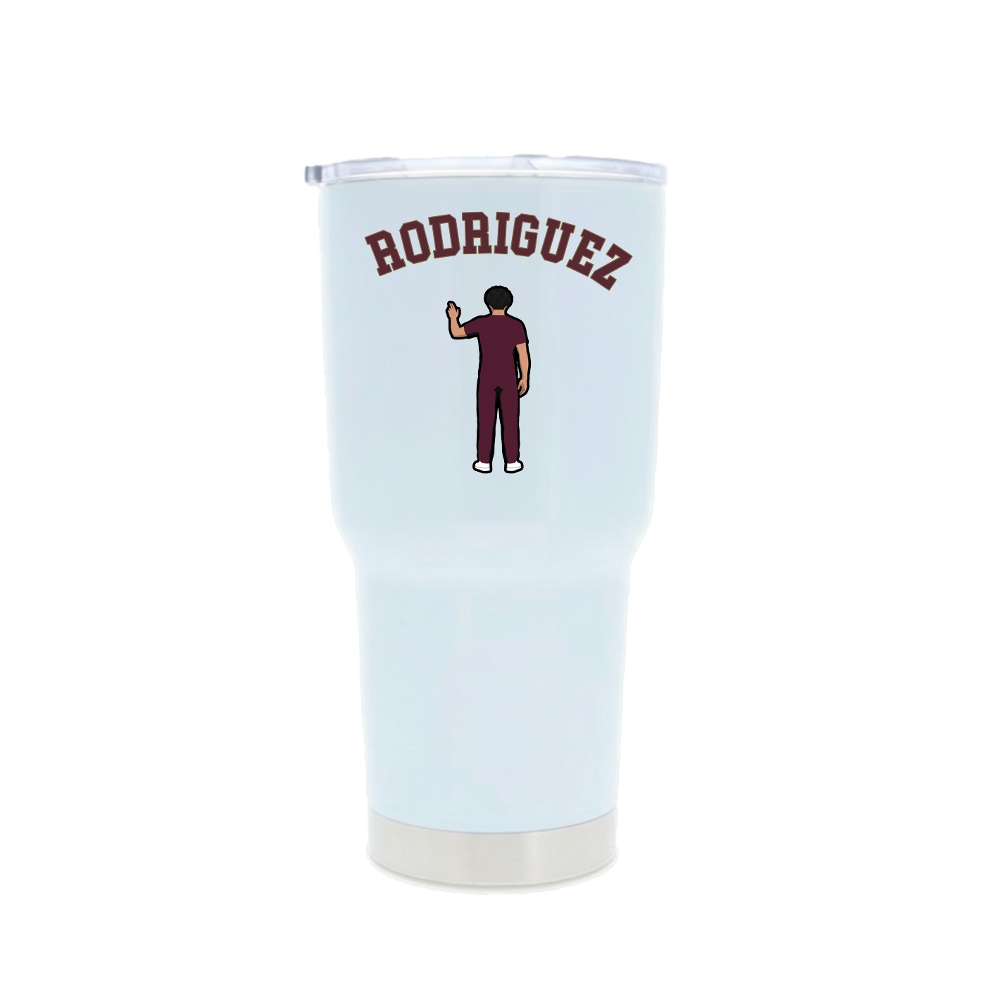 30oz Stainless Steel Tumbler — Shirsey Arch in White