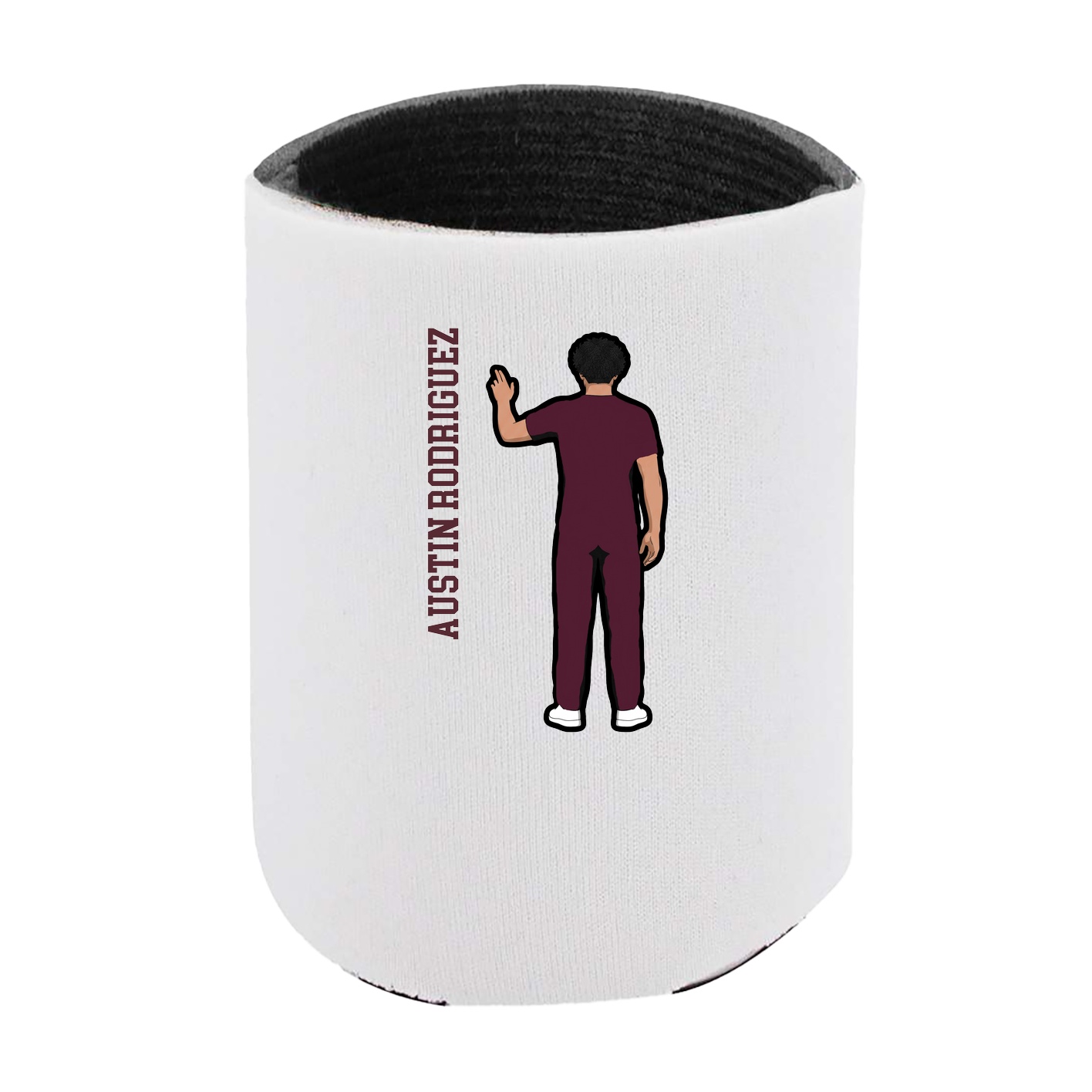 Can Holder — Name Vertical in White