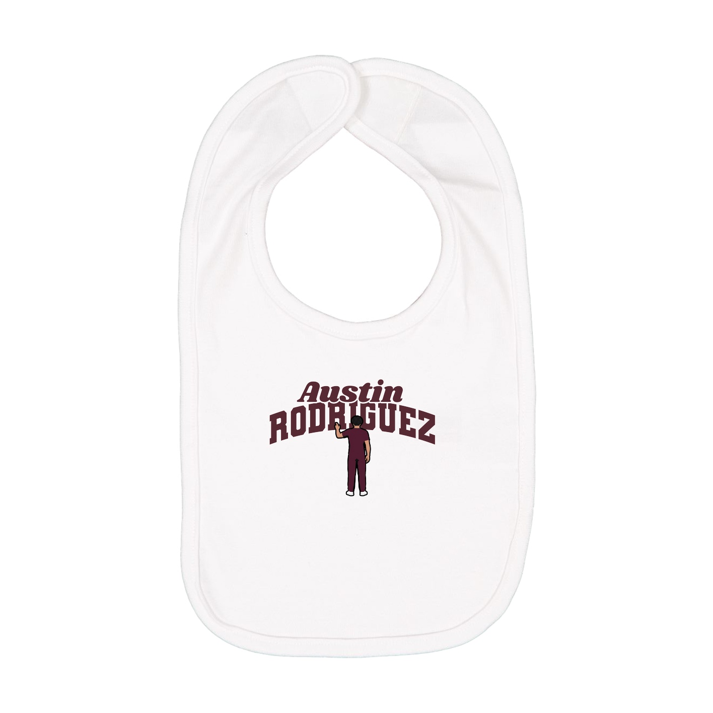 Infant Bib — Signature Arch in White