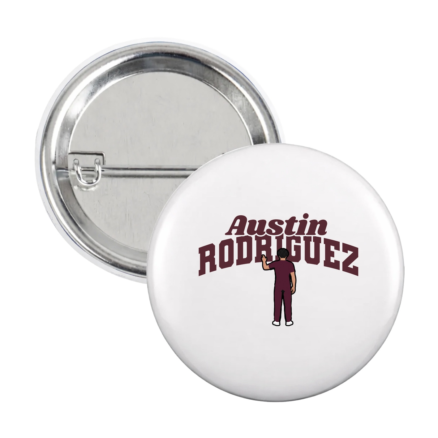 Game Day Button — Signature Arch in White