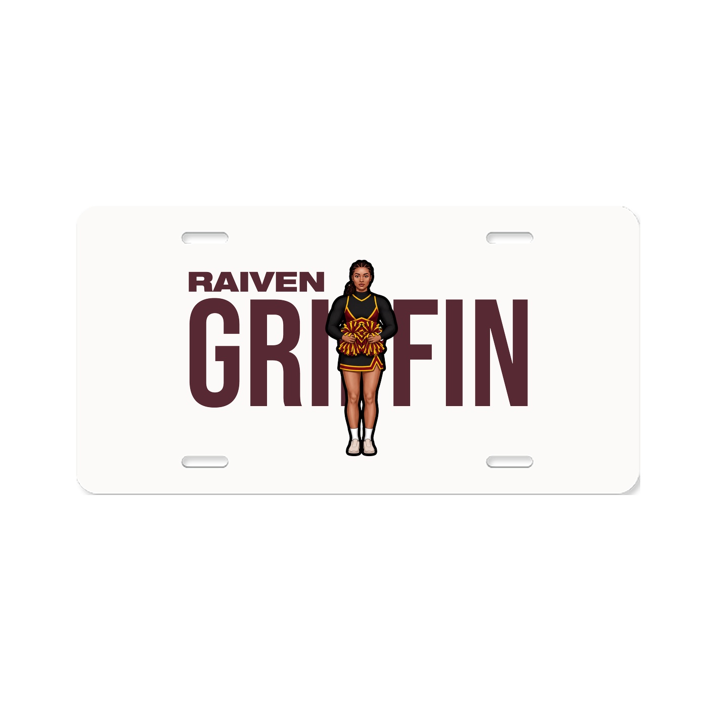 License Plate — Player Name in Classic
