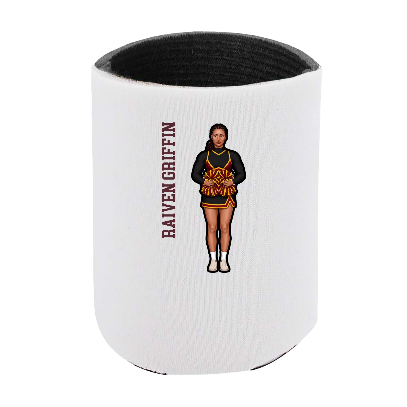 Can Holder — Name Vertical in White