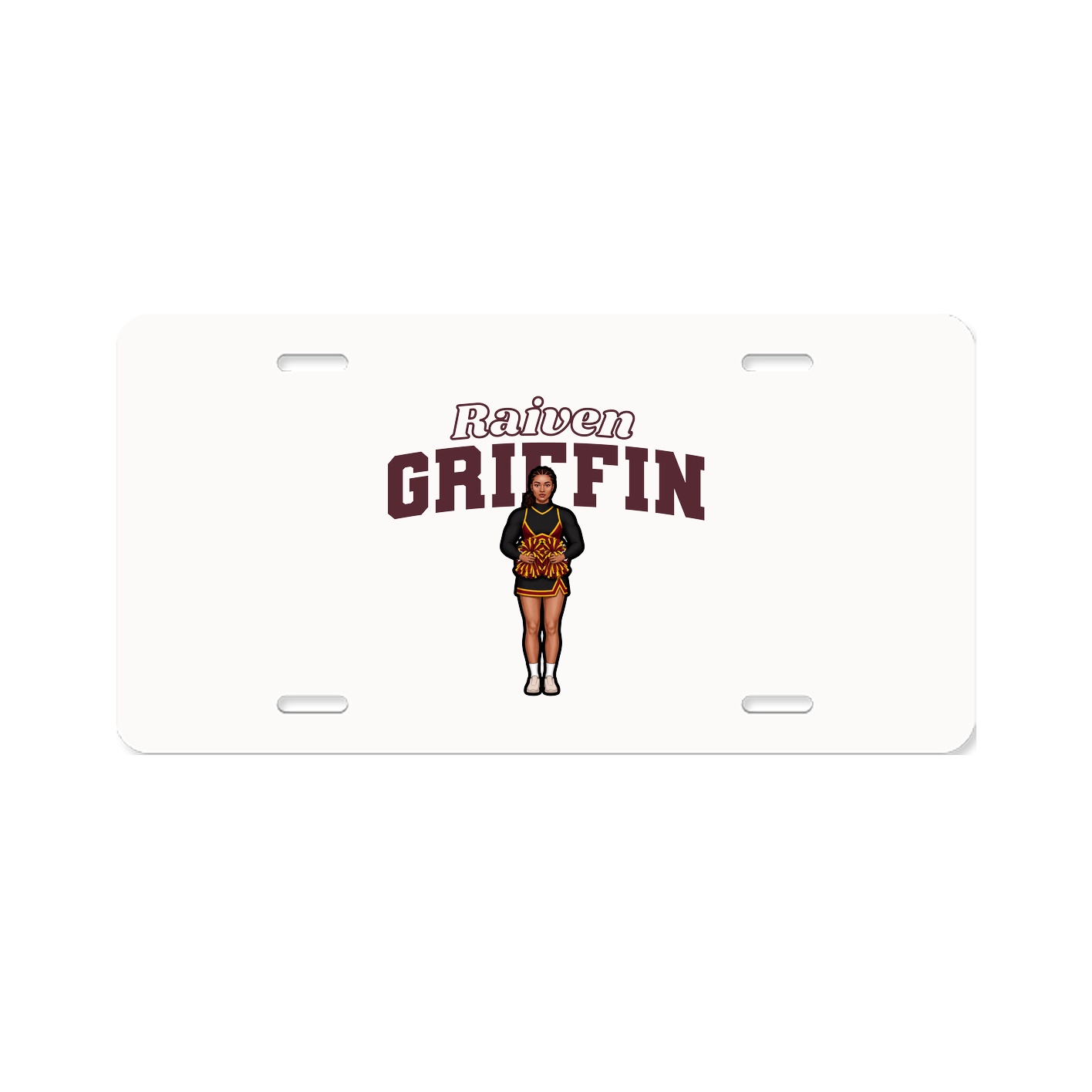 License Plate — Name Arch in Classic
