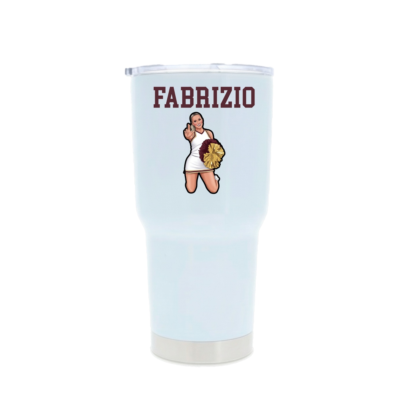 30oz Stainless Steel Tumbler — Shirsey in White