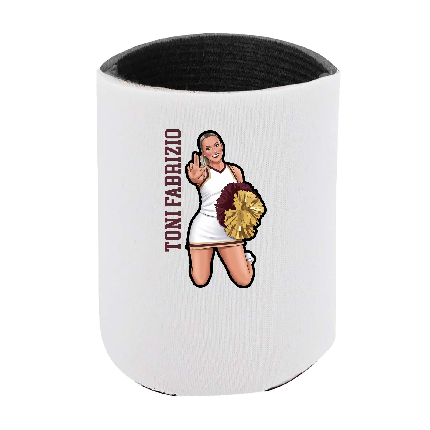 Can Holder — Name Vertical in White