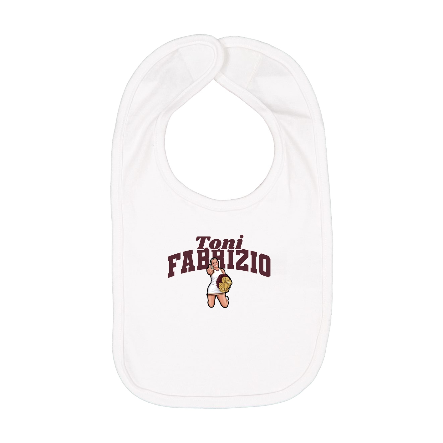 Infant Bib — Signature Arch in White