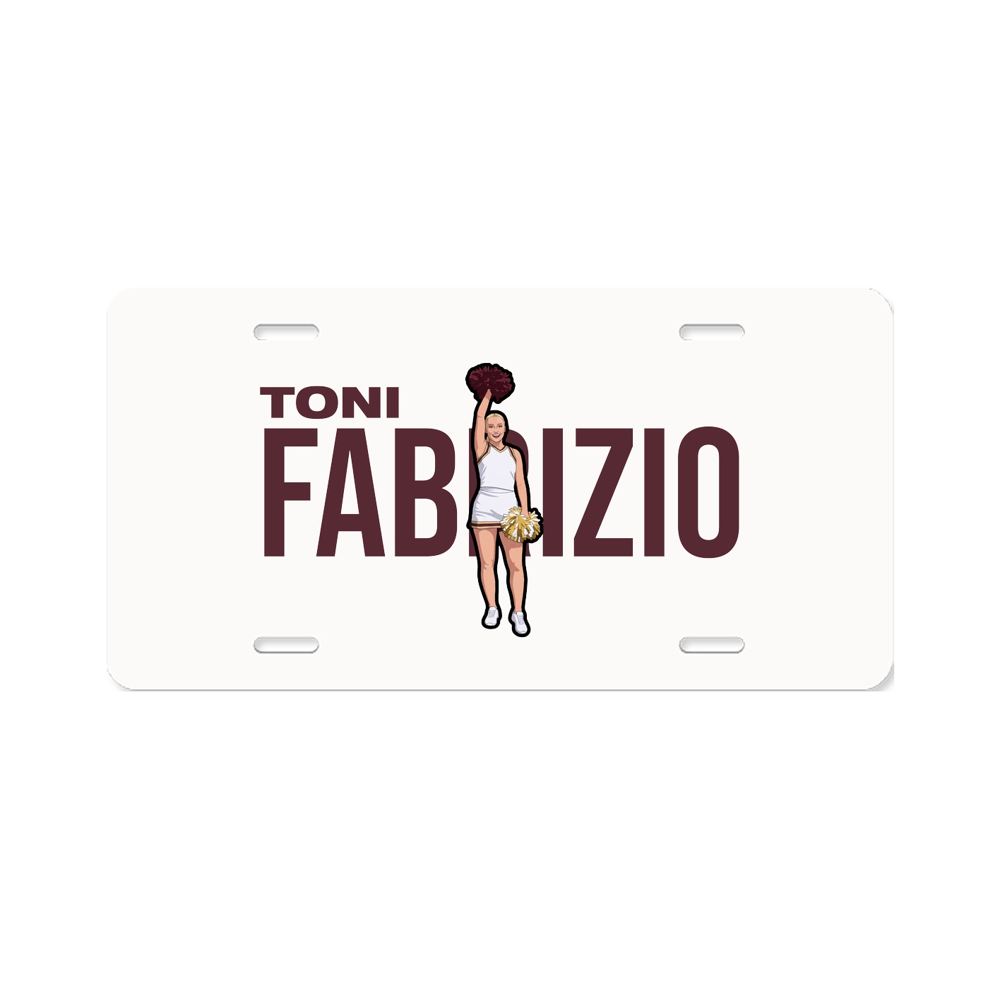 License Plate — Player Name in Classic