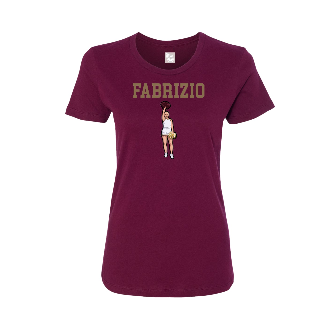 Fitted Women's Tee — Shirsey in Maroon