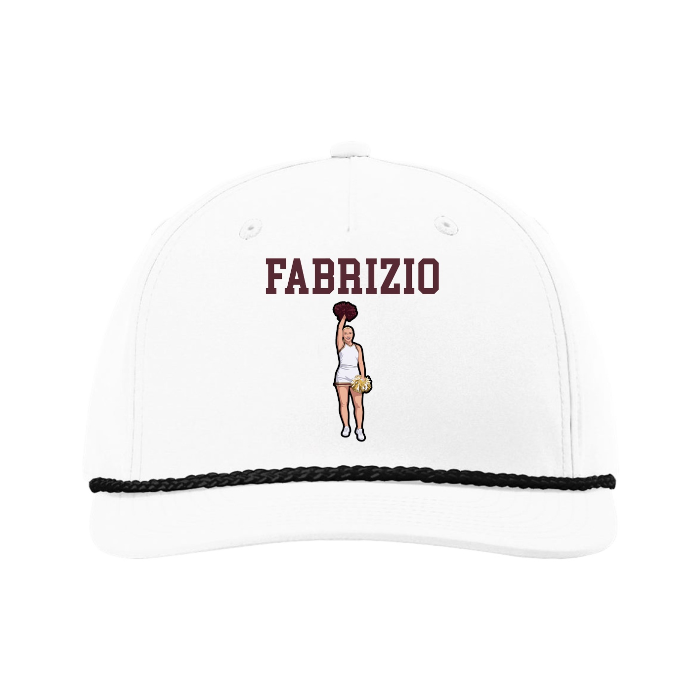 Five-Panel Classic Rope Cap — Shirsey in White