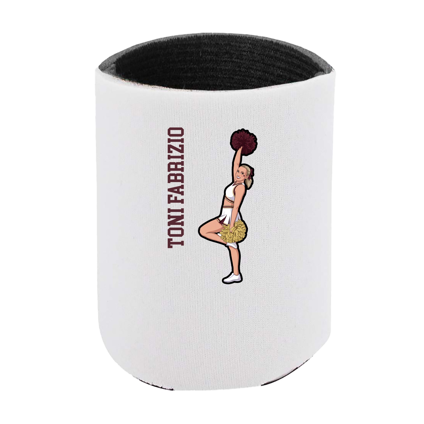 Can Holder — Name Vertical in White