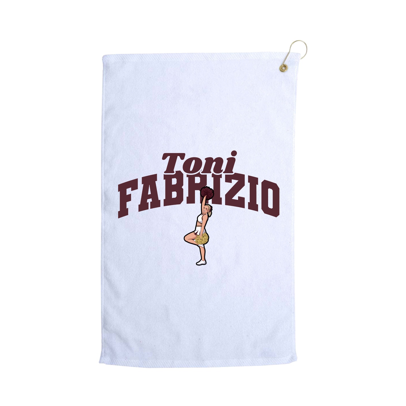 Golf Towel — Signature Arch in White