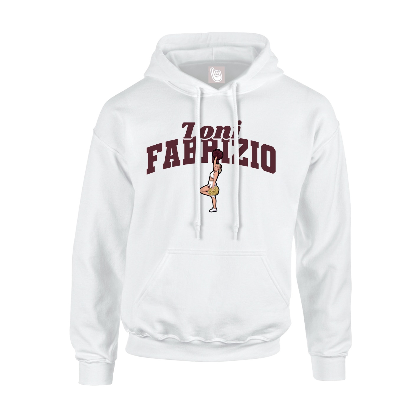 Hoodie — Signature Arch in White
