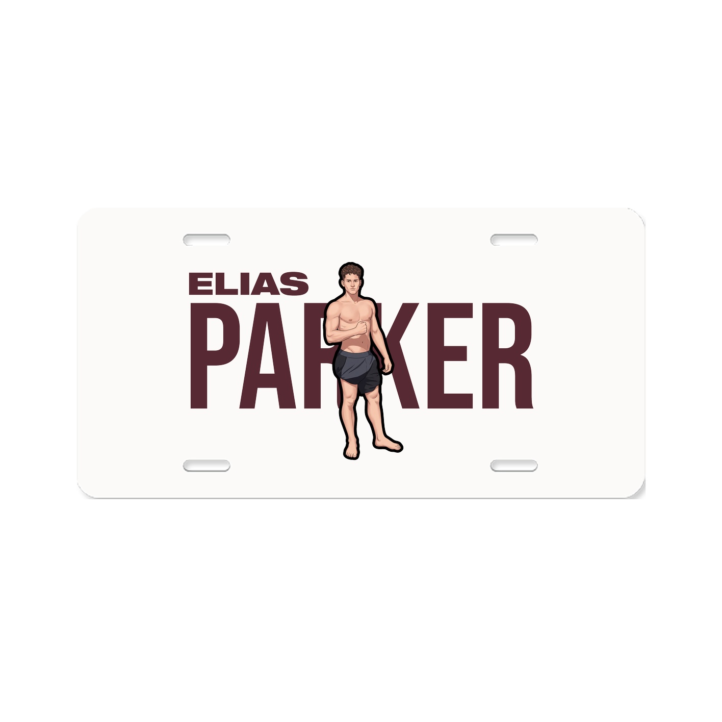 License Plate — Player Name in Classic