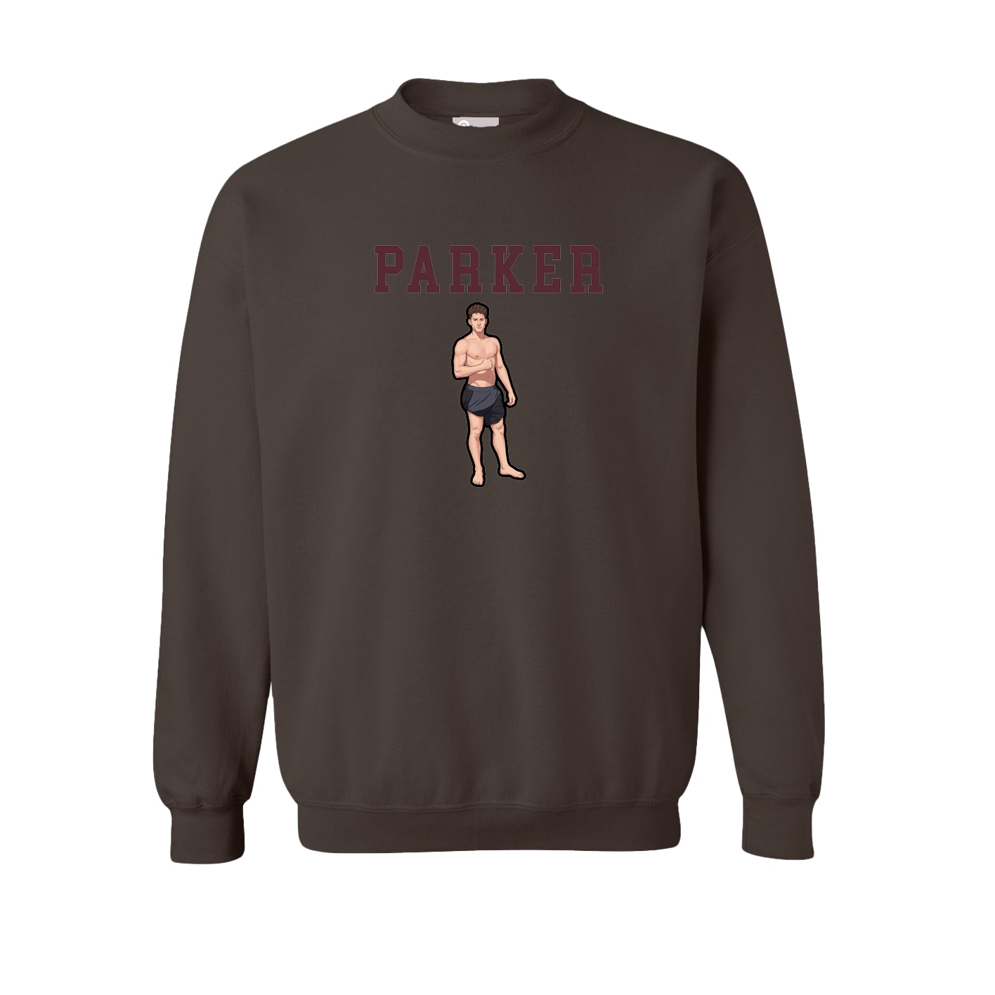 Fleece Crew — Shirsey in Brown