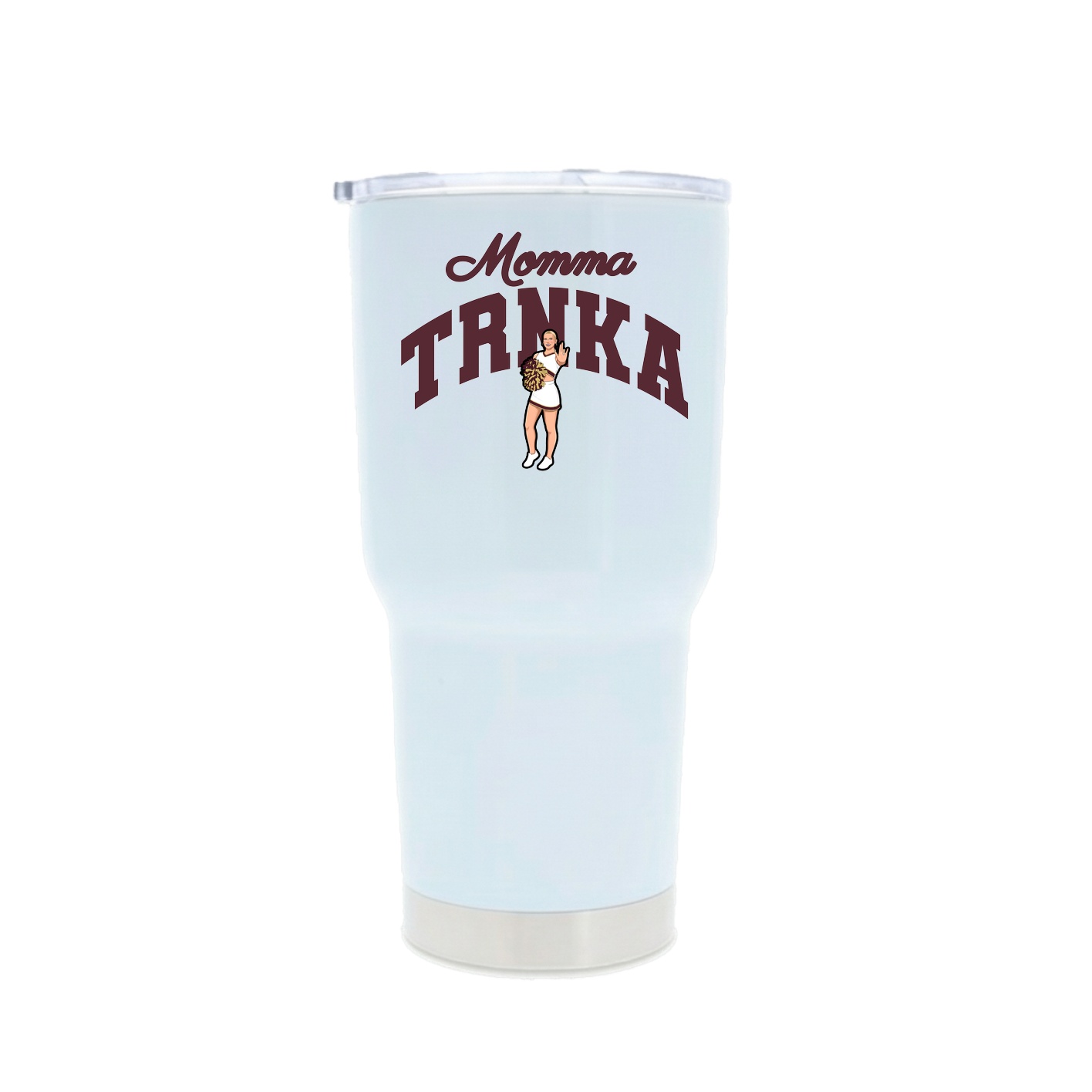 30oz Stainless Steel Tumbler — Mothers Day Arch in White