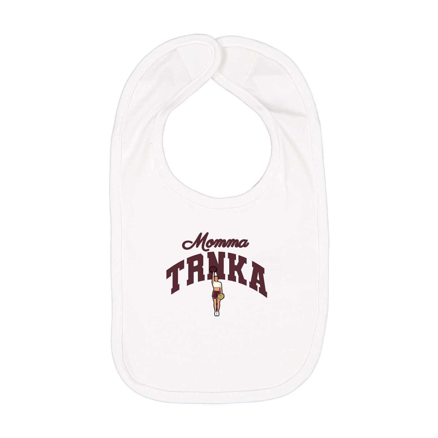 Infant Bib — Mothers Day Arch in White