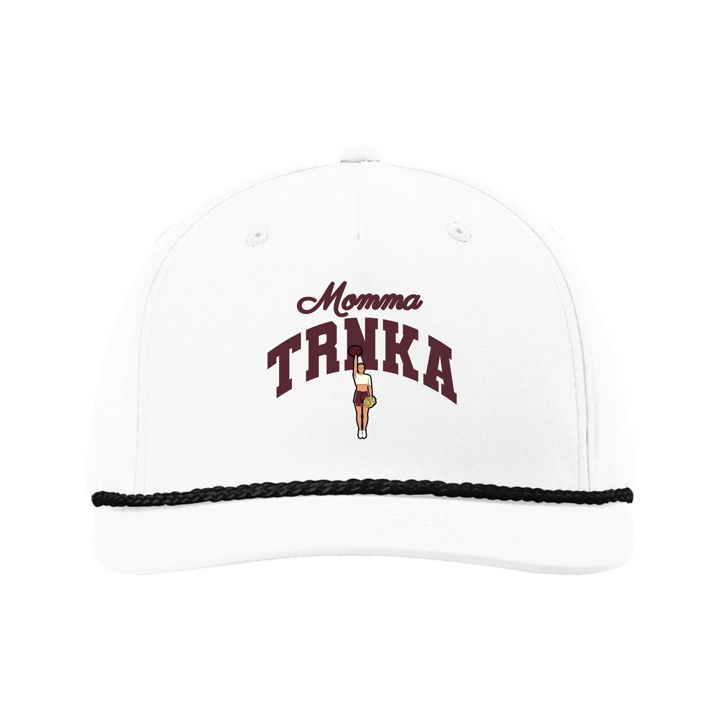 Five-Panel Classic Rope Cap — Mothers Day Arch in White