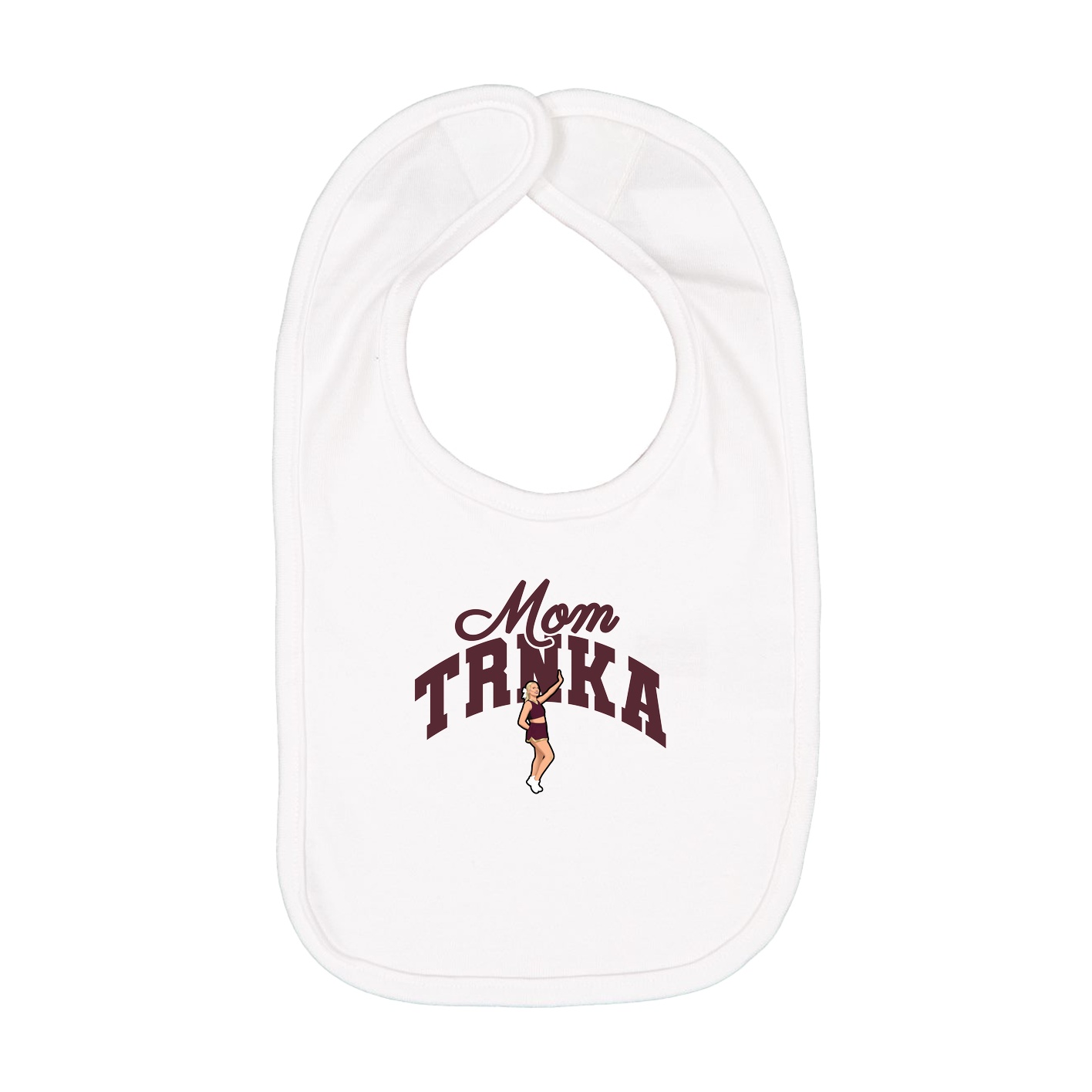 Infant Bib — Mothers Day Arch in White