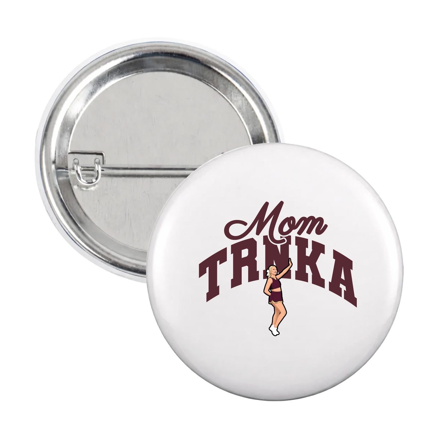 Game Day Button — Mothers Day Arch in White