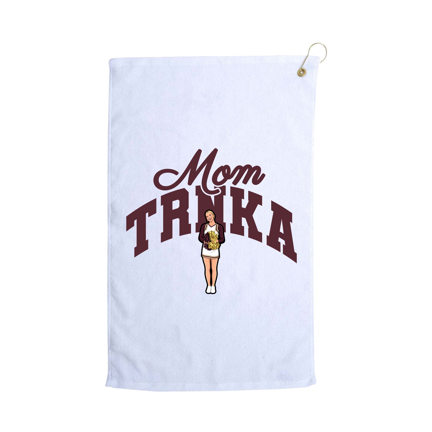 Golf Towel — Mothers Day Arch in White