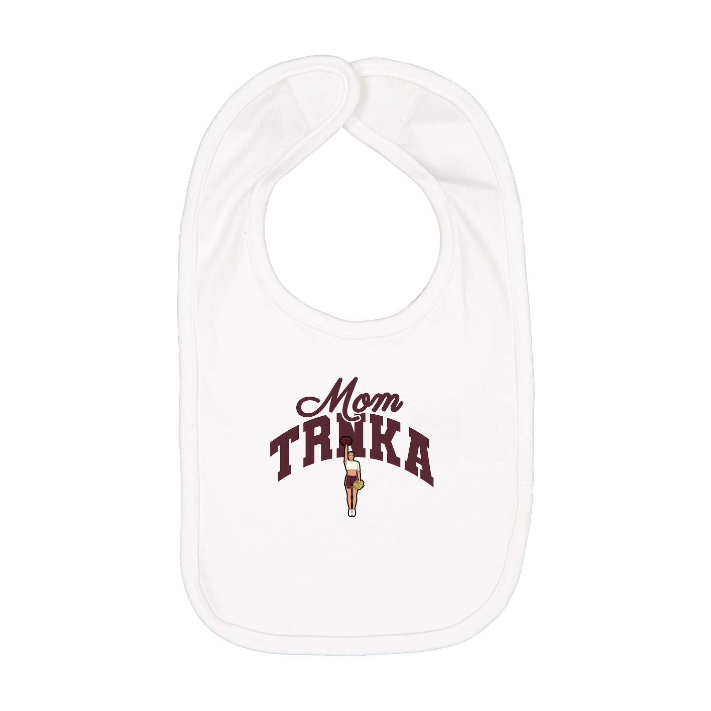 Infant Bib — Mothers Day Arch in White
