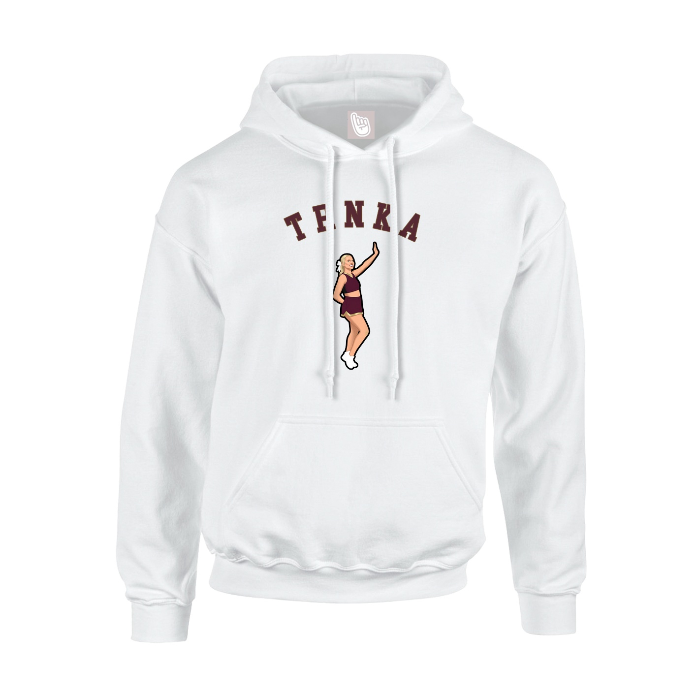 Youth Hoodie — Shirsey Arch in White