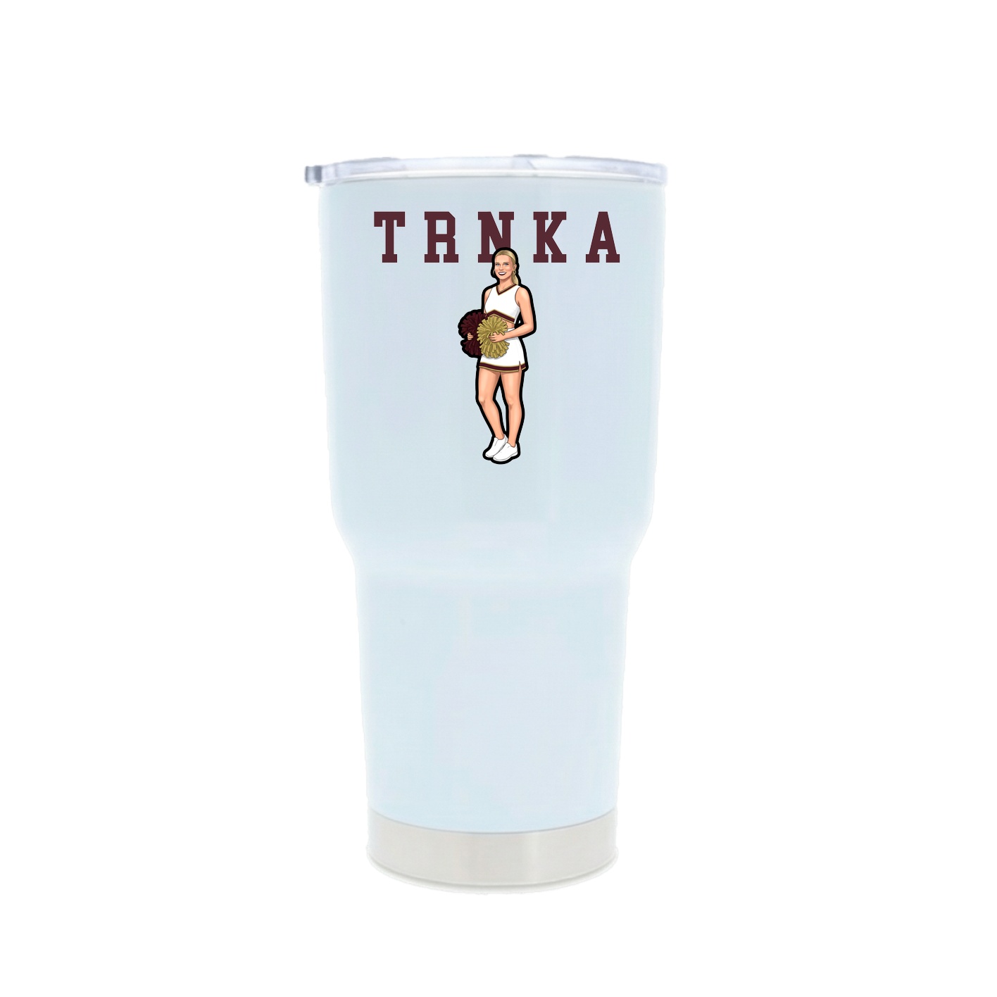 30oz Stainless Steel Tumbler — Shirsey in White