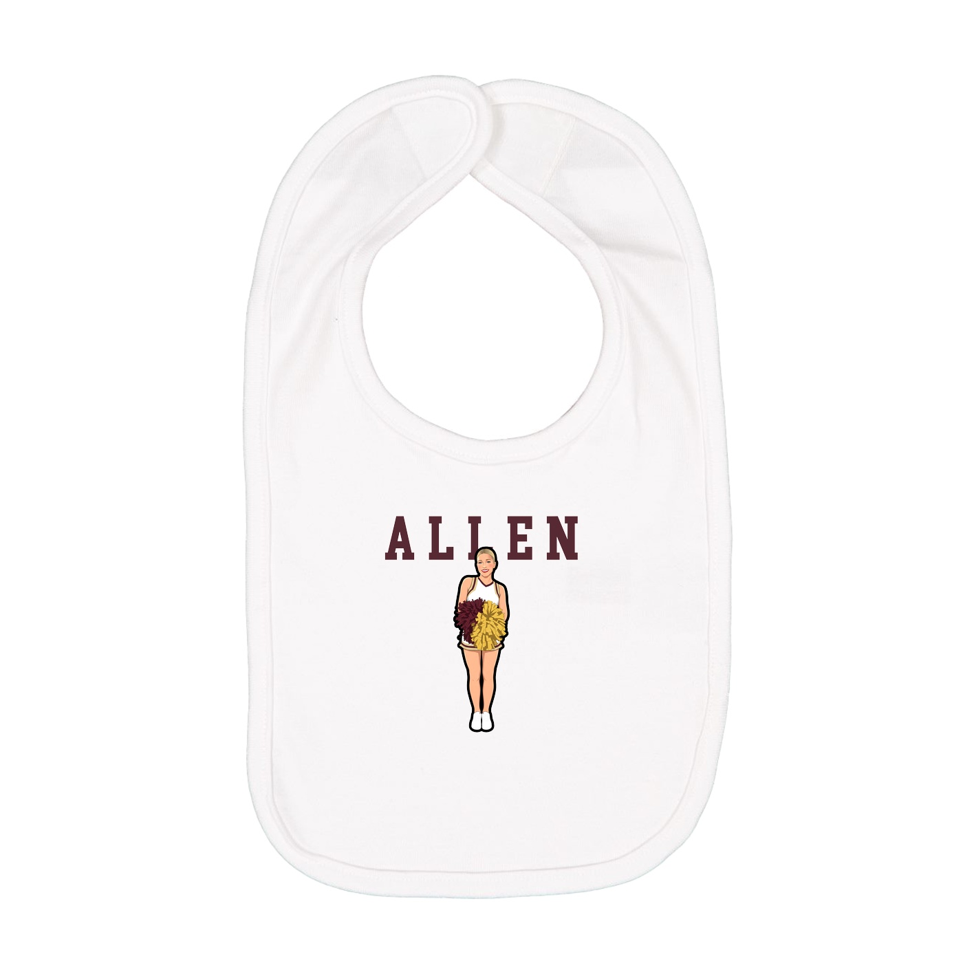 Infant Bib — Shirsey in White