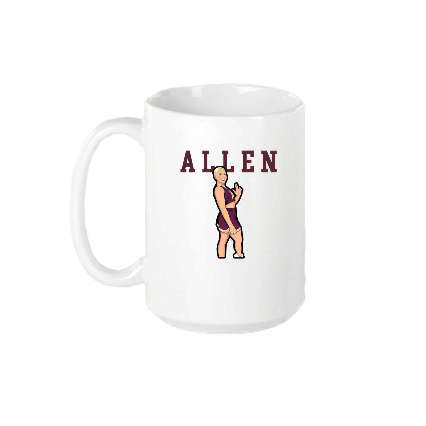 15oz Coffee Mug — Shirsey in White