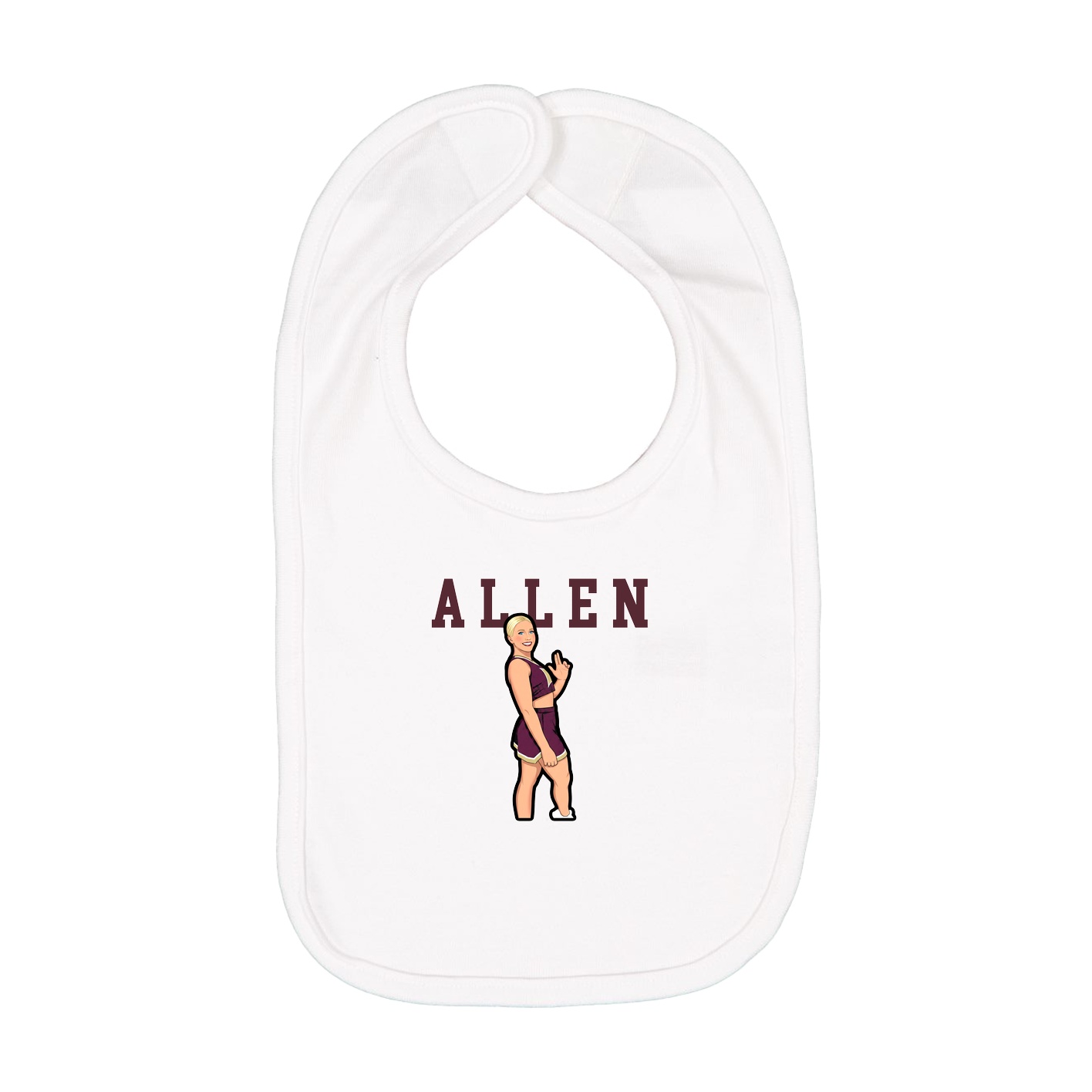 Infant Bib — Shirsey in White