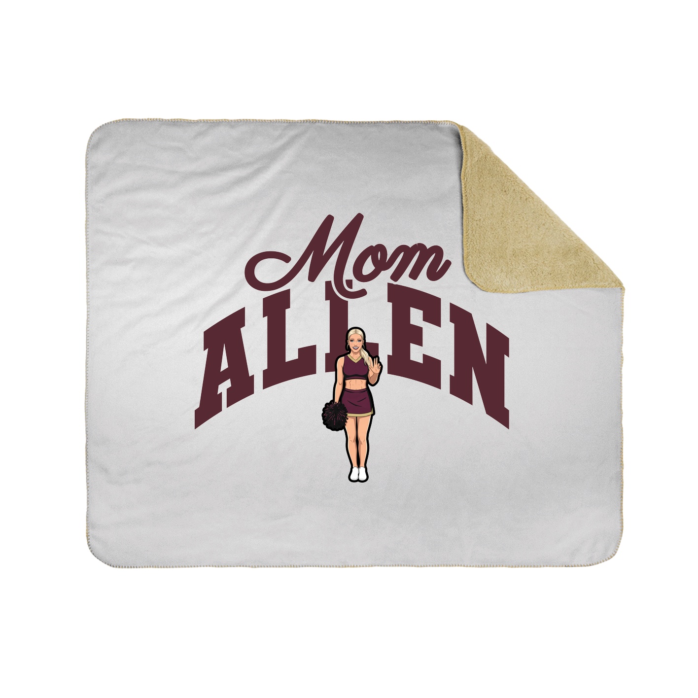 Throw Blanket — Mothers Day Arch in White