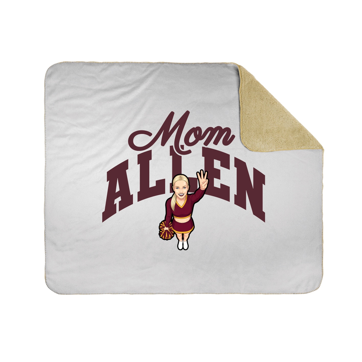 Throw Blanket — Mothers Day Arch in White