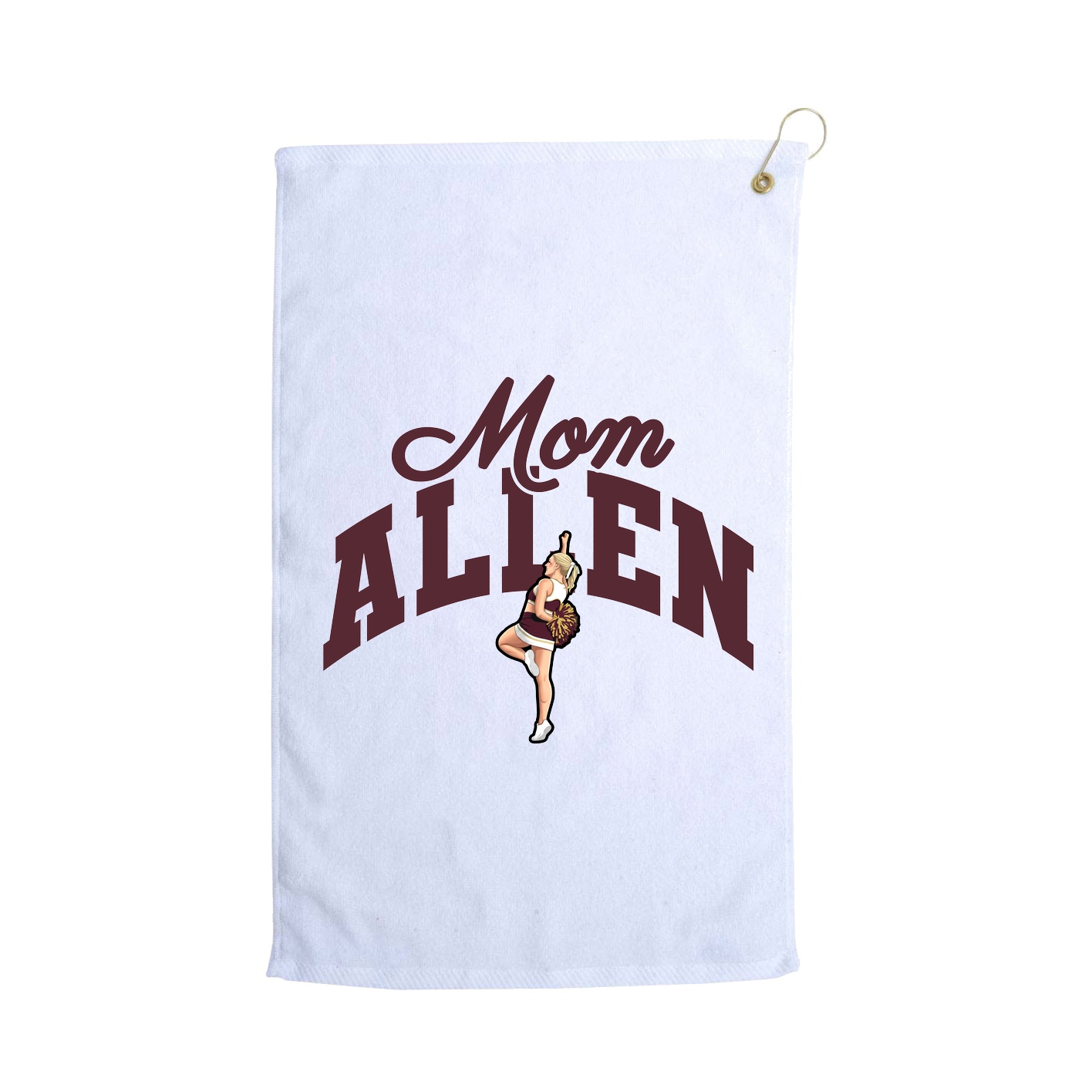 Golf Towel — Mothers Day Arch in White