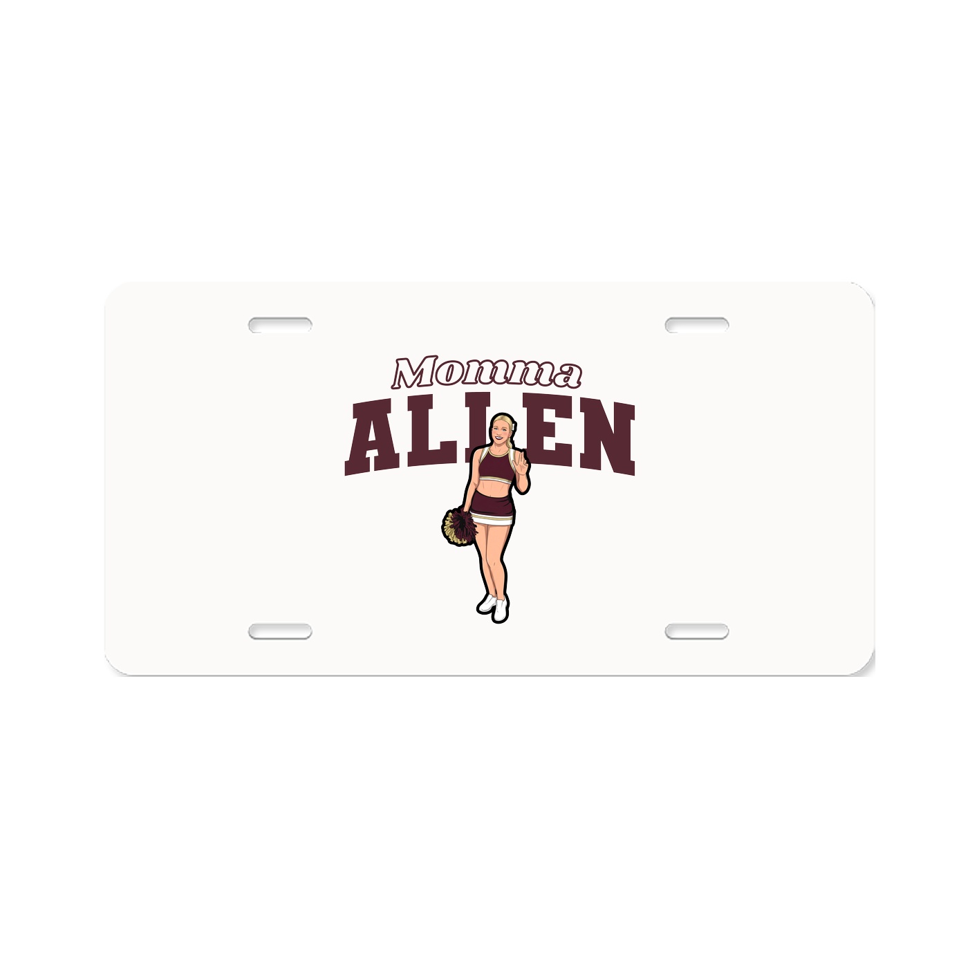 License Plate — Mothers Day Block in Classic