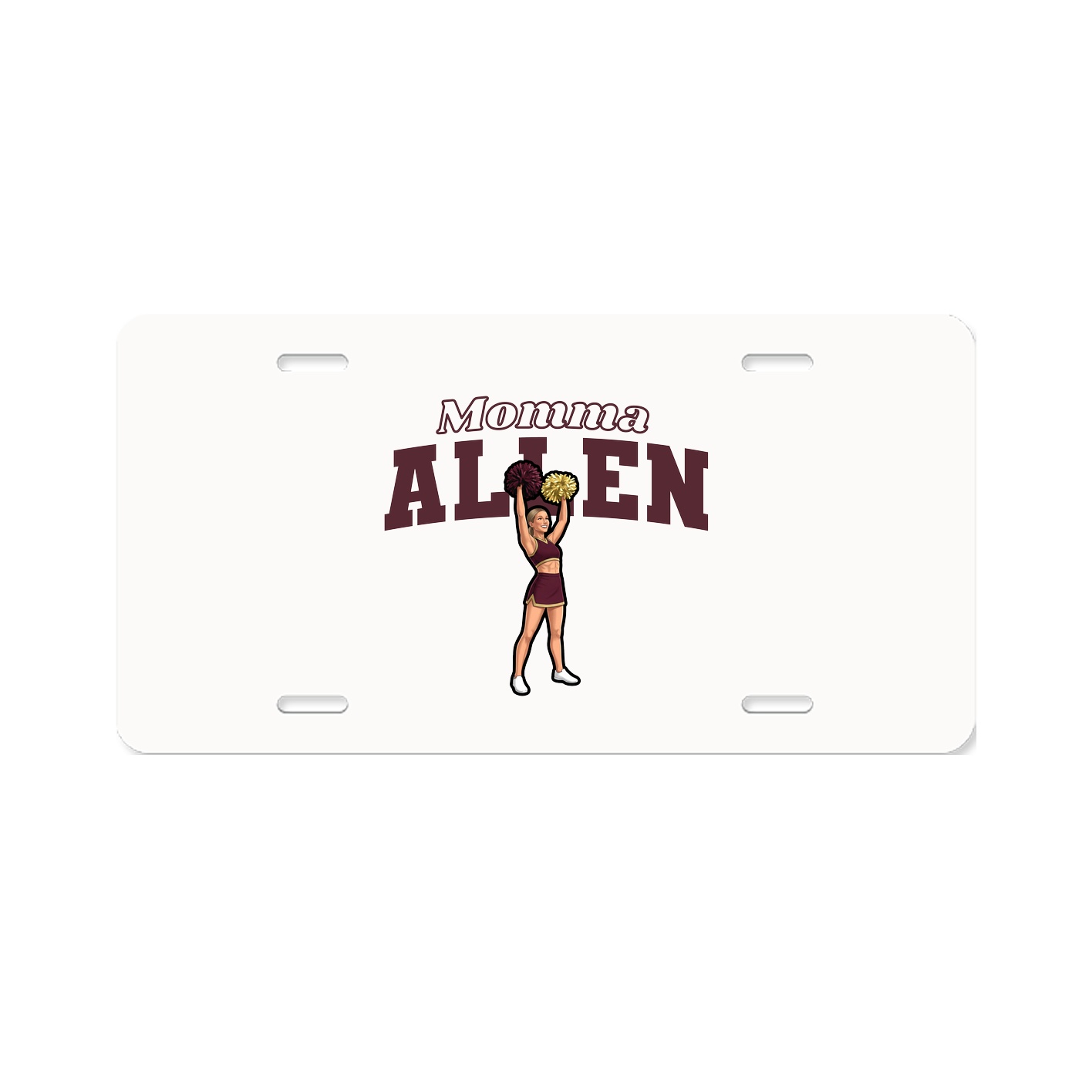 License Plate — Mothers Day Block in Classic