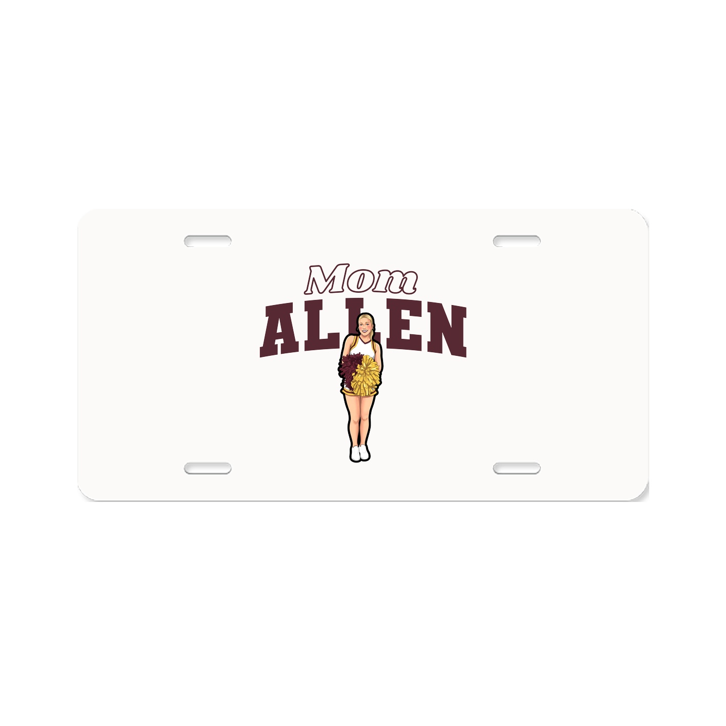 License Plate — Mothers Day Block in Classic