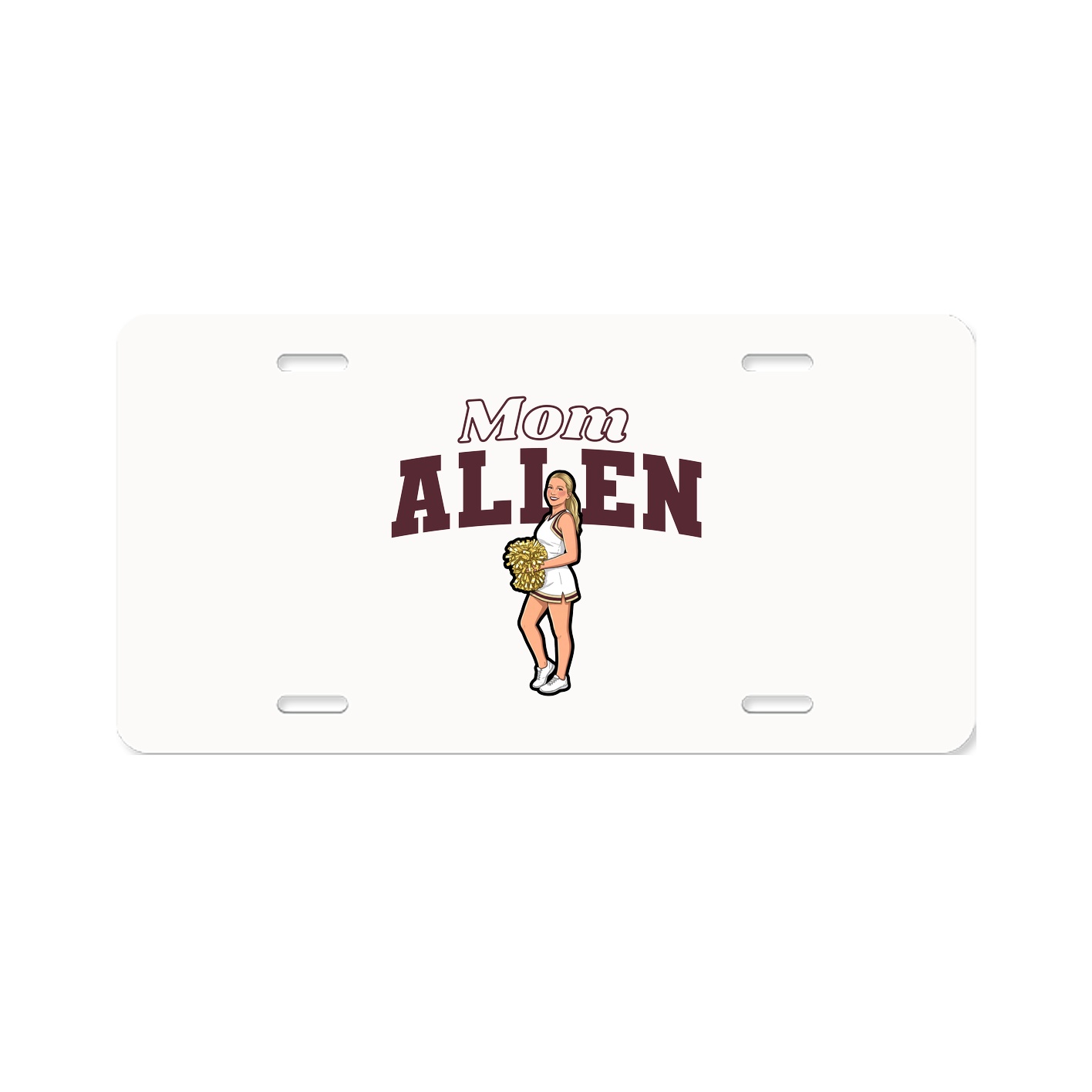 License Plate — Mothers Day Block in Classic