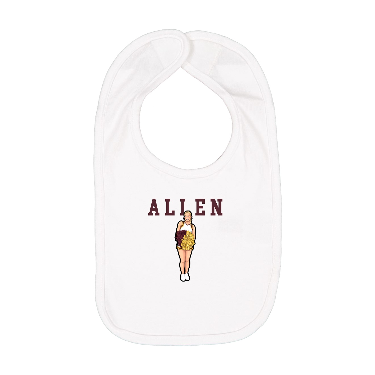 Infant Bib — Shirsey in White