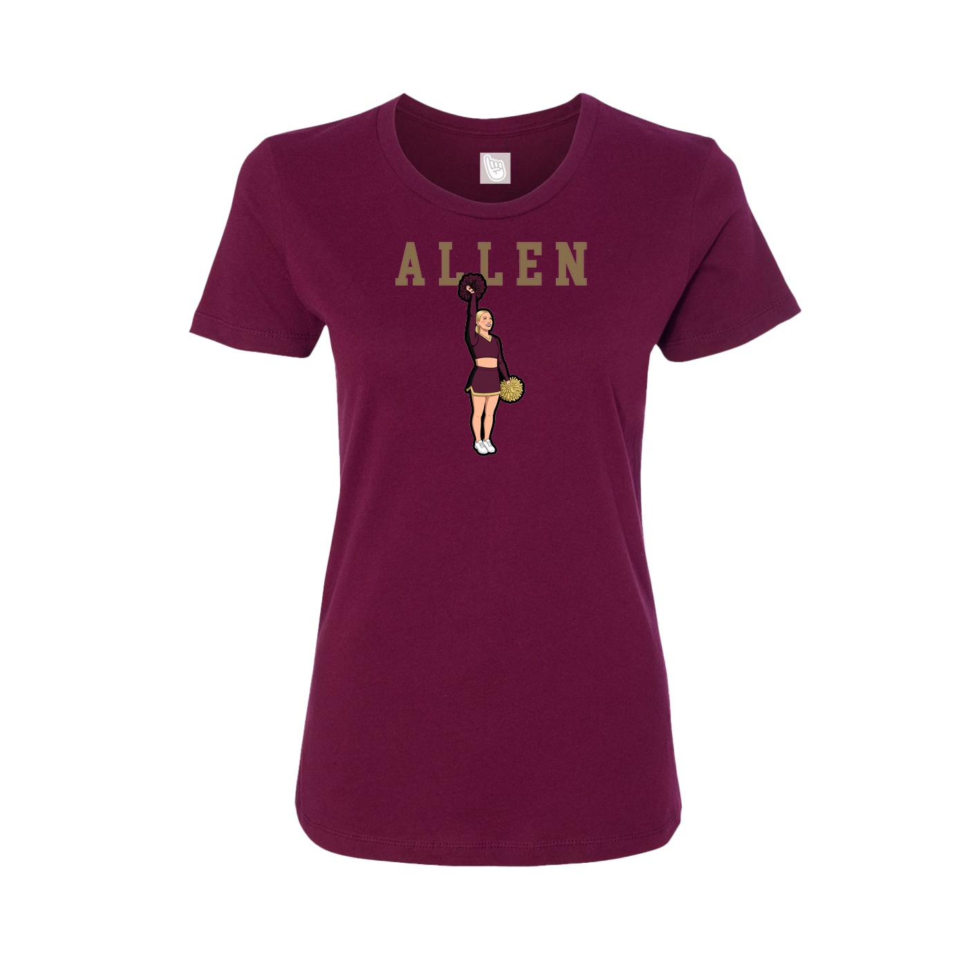Fitted Women's Tee — Shirsey in Maroon